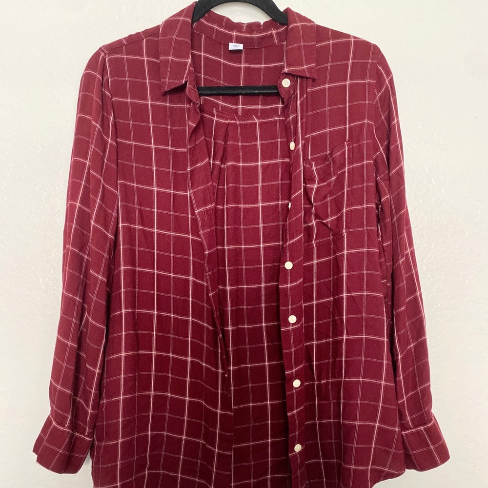 Maroon Flannel